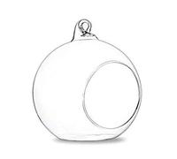 Hanging Glass Terrarium Tea Portacandele Luminose Vaso Appeso per Casa Matrimonio Decorazione Interno Portacandele in Vetro Trasparente per Tavolo Centrotavola