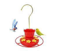 Hanging Hummingbird Feeder - 8 porte Ant Bee Proof Design | Dispenser decorativo a forma di fiore | Costruzione in metallo durevole PC per esterni Wildlife Attraction for Yard Backyard Patio Lawn