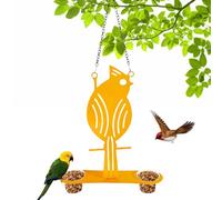 Hanging Oriole Bird Feeder For Garden | Iron ABS Outdoor Portable Dispenser | 19 Inch Decorative Backyard Station | Wild Bird Attractor Patio Hanging Feeder