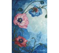 Hanging Poppies: A 270 Page Lined Notebook and Journal
