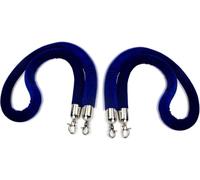 Hanging Rope for Hotels,Blue Velvet with Silver Plated Hook