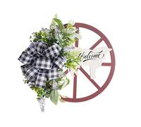 Hanging Roulette Wheel Wreath Artificial Wooden Reusable Garland for Wall Front Door Decoration and Christmas Party Decor ghirlanda