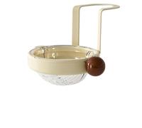 Hanging Sink Drain Basket for Kitche,2-in-1 Hanging Sink Strainer Basket for Faucet,Multifunction Food Waste Filter Basket with Bottom Release, for Vegetable Washing and Dish Drying (white)