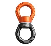Hanging Swing Swivel, 360 Rotation Hammock Spinner, Heavy Duty Carabiner Clip, Outdoor Play Accessory, Safe Secure Hanging Design, Suitable for Tree Aerial Dance Hammock Kids Playroom Indoor Porch
