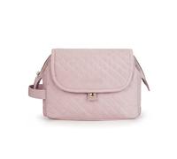 Hanging Travel Toiletry Bag For Women Large Wide-open Cosmetic Make Up Organizer Case For Toiletries(Pink)