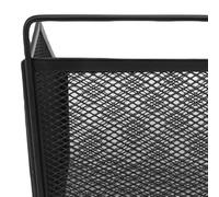 Hanging Wire Basket 13.2x10x15cm Adhesive Metal Small Wire Storage Basket for Kitchen Bathroom Bedroom Closet Organizers Storage Organization Clothing Vegetable & Fruit Organizer (Black)