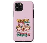 Hanging With My Besties Funny Friends Night Out Pollo Custodia per iPhone 11 Pro