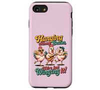 Hanging With My Besties Funny Friends Night Out Pollo Custodia per iPhone SE (2020) / 7/8