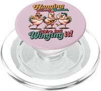 Hanging With My Besties Funny Friends Night Out Pollo PopSockets PopGrip per MagSafe