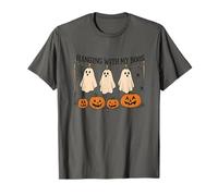 Hanging with My Boos Halloween Ghost Spooky Design Spaventoso Maglietta