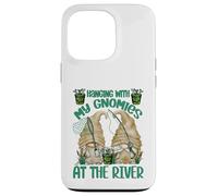 Hanging With My Gnomies At The River - Funny Fishing Gnome Custodia per iPhone 13 Pro