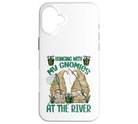 Hanging With My Gnomies At The River - Funny Fishing Gnome Custodia per iPhone 16 Plus