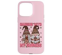 Hanging With My Gnomies Coffee Cup Funny Coffee Mom Quote Custodia per iPhone 15 Pro Max
