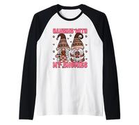 Hanging with My Gnomies Coffee Cup Funny Coffee Mom Quote Maglia con Maniche Raglan