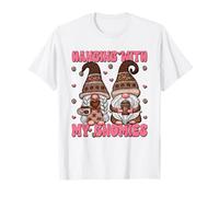 Hanging with My Gnomies Coffee Cup Funny Coffee Mom Quote Maglietta