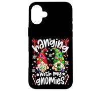 Hanging With My Gnomies With Colorful Christmas Lights Gnome Custodia per iPhone 16 Plus