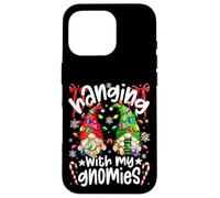 Hanging With My Gnomies With Colorful Christmas Lights Gnome Custodia per iPhone 16 Pro