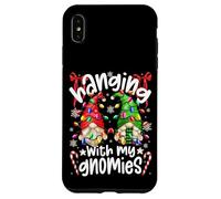 Hanging With My Gnomies With Colorful Christmas Lights Gnome Custodia per iPhone XS Max