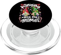 Hanging With My Gnomies With Colorful Christmas Lights Gnome PopSockets PopGrip per MagSafe