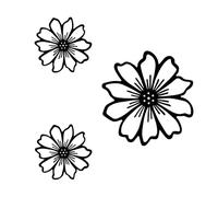 Hangings Da Parete Del Fiori Ferro 3 Set Sculture Floreali In Metallo Ornamenti Aurnica Decori Per Le Sculture Parete In Metallo Stile Interno Domestico
