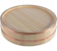 Hangiri in Legno Sushi Oke Riso Mixing Tub Riso in Legno Ciotola di Riso Bande di Rame, Macinazione Manuale, Ottimo per Preparare E Mescolare Il Riso con Le Stagioni O La Salsa, 30cm/11.8in