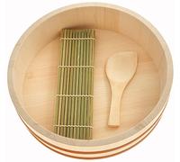 Hangiri set in legno per riso sushi - 27 cm