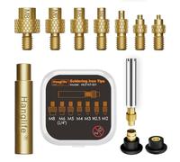 HANGLIFE Punte Saldatore Stagno per Inserti Filettati M2 M2.5 M3 M4 M5 M6 M8, Punte Compatibili con i Saldatori Weller ST/900M/T18- Utensile di Pressatura per Componenti di Stampante 3D in Plastica