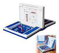 Hangman Game Book, set di scacchi magnetico Playbook'd e archiviazione di giochi da tavolo, backgammon stampato in 3D e sfida di ortografia per adulti, famiglia, viaggio, festa - perfetto Sea-Battle