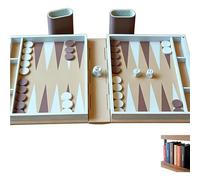 Hangman Game Book, set di scacchi magnetico Playbook'd e archiviazione di giochi da tavolo, backgammon stampato in 3D e sfida di ortografia per adulti, famiglia, viaggio, festa - perfetto Backgammon
