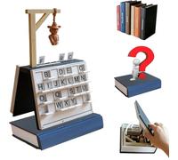 Hangman Game Book, set di scacchi magnetico Playbook'd e archiviazione di giochi da tavolo, backgammon stampato in 3D e sfida di ortografia per adulti, famiglia, viaggio, festa - perfetto com Hangman