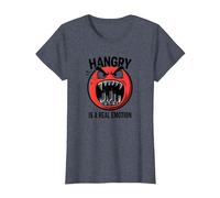 Hangry è Una Vera emozione: Divertente Mostro dell'umore del Cibo Maglietta, Donna, Pervinca, XXL