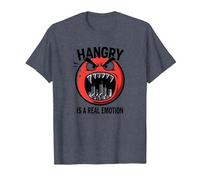 Hangry è Una Vera emozione: Divertente Mostro dell'umore del Cibo Maglietta, Uomo, Pervinca, L