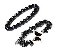 Hangsu 2Pcs Sofisticato Cristallo Farfalla Da Polso Unico Fascino Farfalla Braccialetto di Cristallo Elegante Femminile Ornamento Del Polso Del Partito, One Size, come descritto, come descritto