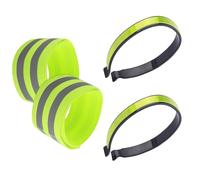 Hangsu 4pack Ciclismo Riflettente Caviglia Gamba Portatile Biciclette Cinghie per Comodo Lungo Ciclismo Riflettente Sport