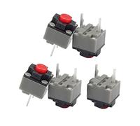 Hangsu 5PCS Kailh Mute Button 6x6x7.3mm Quadrato Interruttore Silenzioso Mouse Micro Interruttore Parti di Riparazione Sostituire Rettangolo Micro Interruttore Kailh Pulsante Mute 6 6 7.3 Interruttore