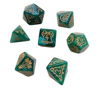 Hangsu 7 pz/set Poliedrico Acrilico Dadi Multi-faced Varie Forma Gioco Digitale per Club Partito Famiglia Gioco Da Tavolo Puntelli Gioco Da Tavolo