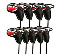 Hangsu 9 pz/pacco Golf Club per Head Covers PU Leather Putter Headcover Protector Impermeabile Headcovers Pack 17x9cm 6.69x3. Putter Cover Ferro Set per Ferri Headcovers Protezione in Pelle