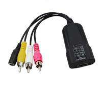 Hangsu Adattatore video HDTV ad AVI Processore video denso Caratteristiche Advanced AntiInterference Design Perfetto per Uscita impeccabile LED Misura Processore Hdtv