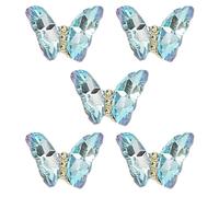 Hangsu Adesivi per unghie, 1 sacchetto di strass a forma di farfalla 3D, accessori alla moda per decorazioni