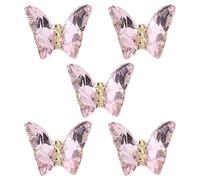 Hangsu Adesivi per unghie, 1 sacchetto di strass a forma di farfalla 3D, accessori alla moda per decorazioni