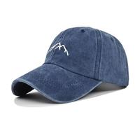 HANGSU Berretto da baseball da uomo in cotone vintage berretto da baseball da uomo regolabile con visiera berretto sportivo all'aperto berretto con visiera per unisex, Blu scuro, M