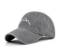 HANGSU Berretto da Baseball da Uomo in Cotone Vintage Regolabile Con Visiera - Sportivo All'Aperto Unisex, Grigio, M