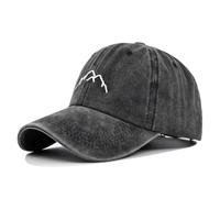 HANGSU Berretto da Baseball da Uomo in Cotone Vintage, Regolabile con Visiera, Sportivo All'aperto, Unisex, Nero, M