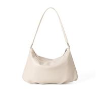 Hangsu Borsa a tracolla coreana in morbida pelle PU incoraggiata elegante semplice borsa a tracolla per le donne casual ufficio uso liscio città crossbody, bianco