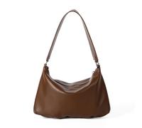 Hangsu Borsa a tracolla coreana in morbida pelle PU incoraggiata elegante semplice borsa a tracolla per le donne casual ufficio uso liscio città crossbody, Caff