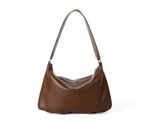 Hangsu Borsa a tracolla coreana in morbida pelle PU incoraggiata elegante semplice borsa a tracolla per le donne casual ufficio uso liscio città crossbody, Caff