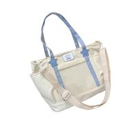 Hangsu Borsa a tracolla in nylon con borsa a tracolla di grande capacità per pendolarismo, viaggi o shopping, tracolla regolabile per lavoro e scuola, Beige, One Size