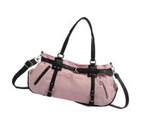 Hangsu Borsa a tracolla morbida in PU con design leggero e resistente all'acqua, cinturino regolabile per pendolarismo elegante borsa a tracolla in pelle PU, rosa