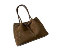 Hangsu Borsa da viaggio alla moda in pelle PU resistente agli strappi borsa ascellare comoda tracolla essenziale borse a tracolla per lavoro elegante borsa per libri, Marrone