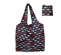 Hangsu Borsa per la spesa pieghevole, elegante e pratica, leggera, grande, pieghevole, per donne e uomini, riutilizzabile, B, One Size